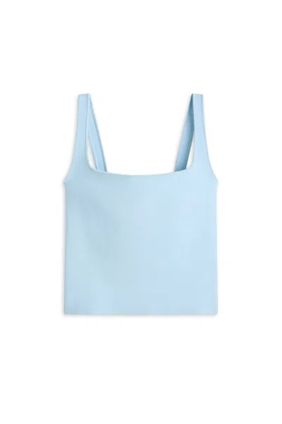 Scanlan Theodore Crepe Knit Square Camisole In Blue