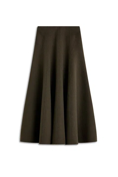 Scanlan Theodore Long Panel Skirt In Green