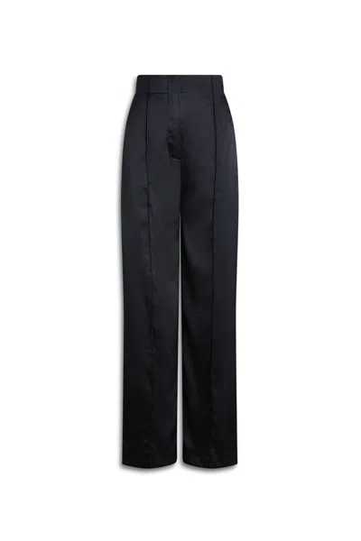 Scanlan Theodore Silk Low Rise Trouser In Blue
