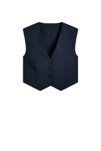 Scanlan Theodore Soft Tailored Vest In Blue