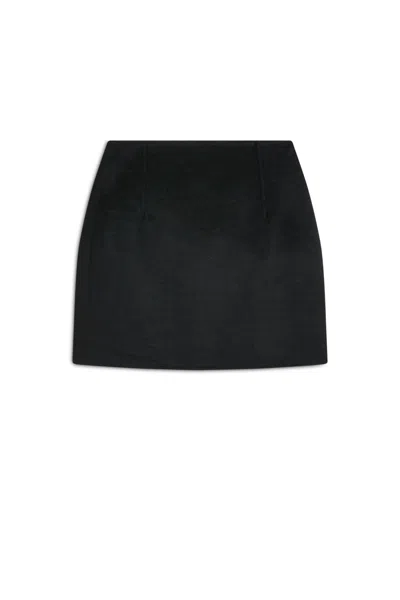 Scanlan Theodore Coating Mini Skirt In Black
