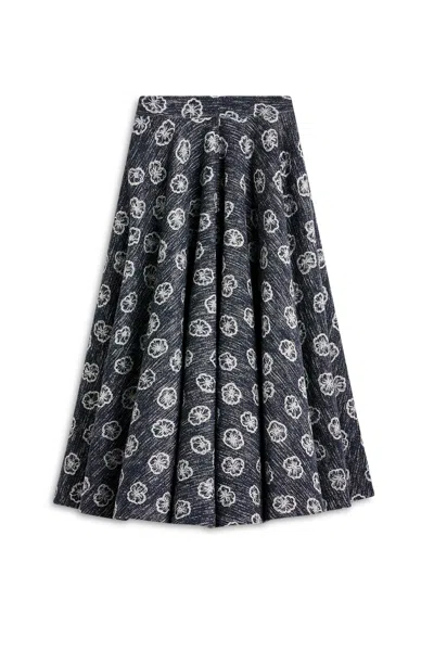 Scanlan Theodore Poppy Weave Skirt In Purple