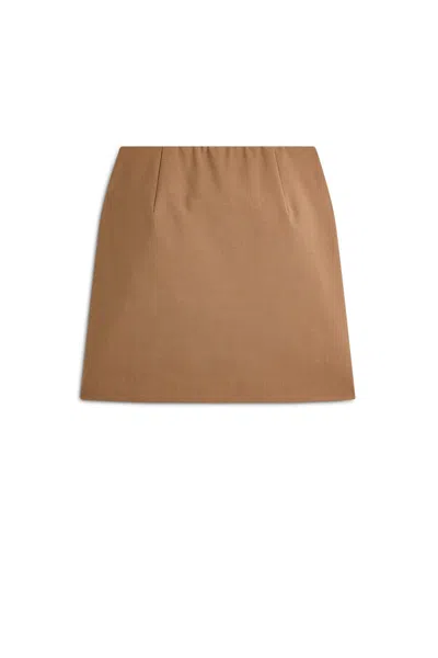 Scanlan Theodore Soft Mini Skirt In Brown