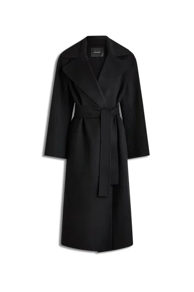 Scanlan Theodore Brushed Coat In Black