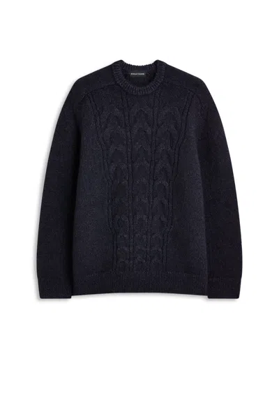 Scanlan Theodore Cable Sweater In Brown