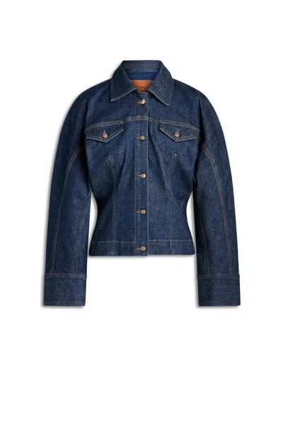 Scanlan Theodore Denim Cocoon Shirt In Blue