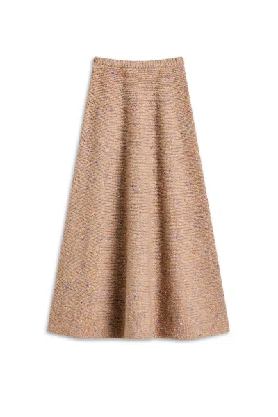 Scanlan Theodore Confetti Skirt In Brown