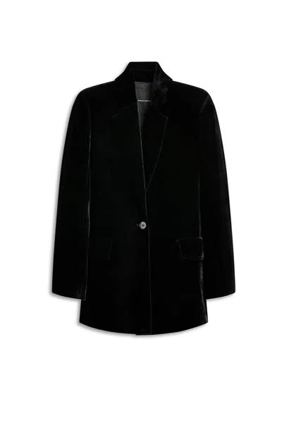 Scanlan Theodore Velvet Tailored Jacket In Black