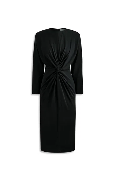 Scanlan Theodore Turban Pencil Dress In Black