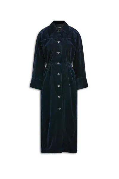 Scanlan Theodore Velvet Dress In Blue