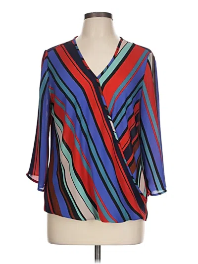 Pre-owned W5 3/4 Sleeve Blouse In Blue