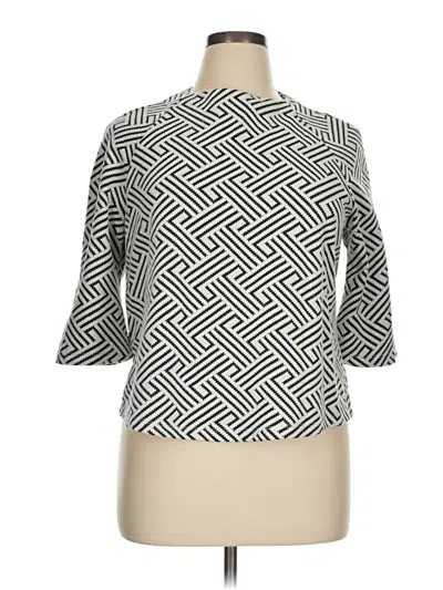 Pre-owned W5 3/4 Sleeve Blouse In Gray