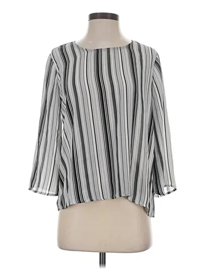 Pre-owned W5 3/4 Sleeve Blouse In Gray