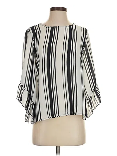 Pre-owned W5 3/4 Sleeve Blouse In Ivory