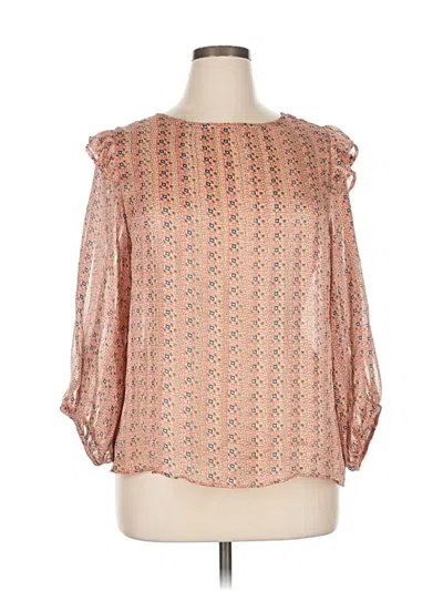Pre-owned W5 3/4 Sleeve Blouse In Orange