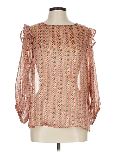 Pre-owned W5 3/4 Sleeve Blouse In Orange