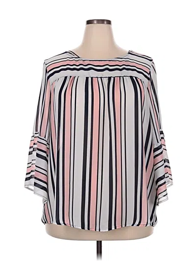 Pre-owned W5 3/4 Sleeve Blouse In Pink