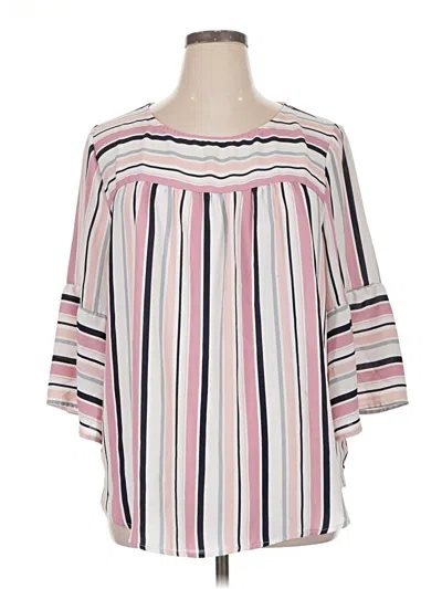 Pre-owned W5 3/4 Sleeve Blouse In Pink