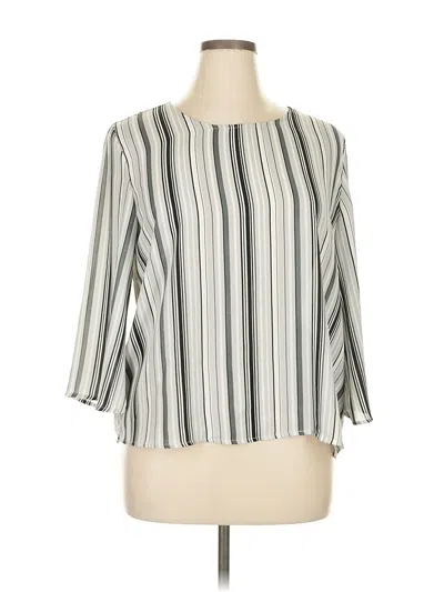 Pre-owned W5 3/4 Sleeve Blouse In White