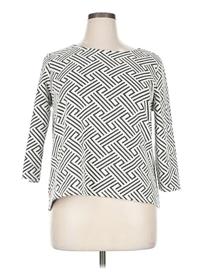 Pre-owned W5 3/4 Sleeve Blouse In White