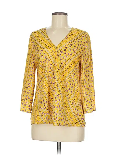 Pre-owned W5 3/4 Sleeve Blouse In Yellow