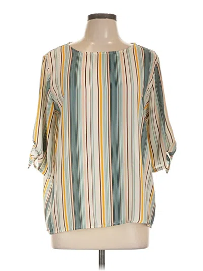 Pre-owned W5 3/4 Sleeve Blouse In Yellow