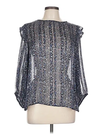 Pre-owned W5 Long Sleeve Blouse In Blue