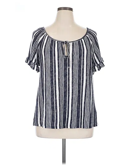 Pre-owned W5 Short Sleeve Blouse In Blue
