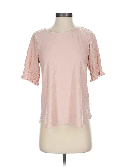 Pre-owned W5 Short Sleeve Blouse In Pink