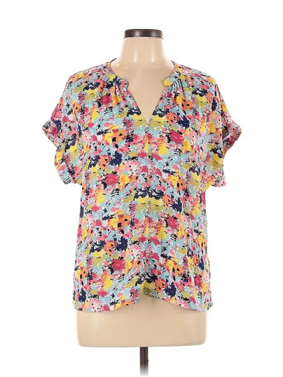 Pre-owned W5 Short Sleeve Blouse In Pink