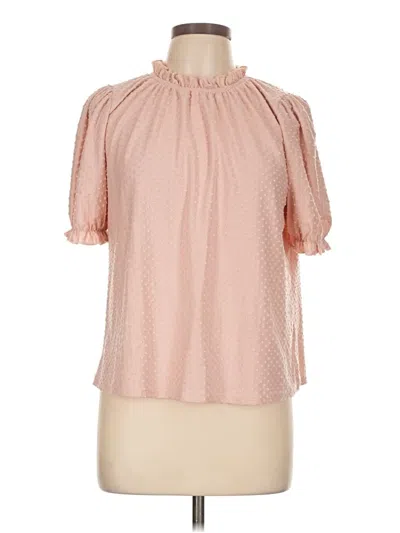 Pre-owned W5 Short Sleeve Blouse In Pink
