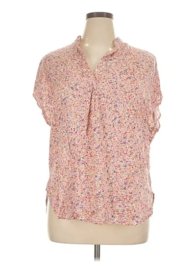 Pre-owned W5 Short Sleeve Blouse In Pink
