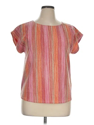 Pre-owned W5 Short Sleeve Blouse In Pink