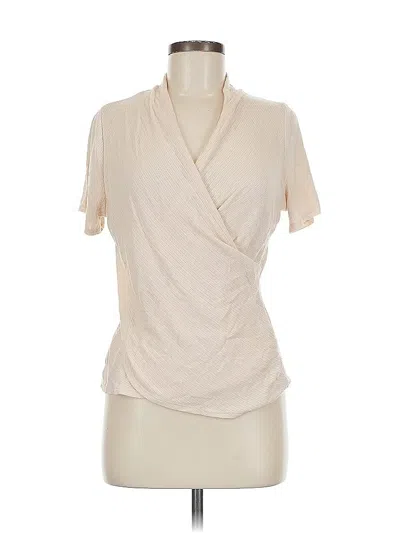 Pre-owned W5 Short Sleeve Blouse In White