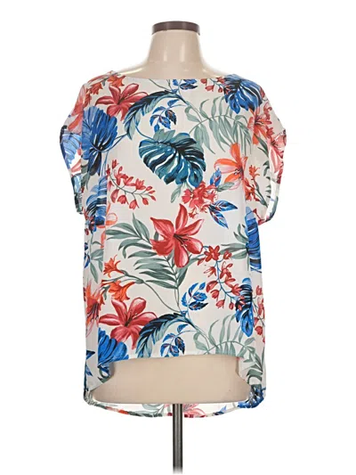 Pre-owned W5 Short Sleeve Blouse In White