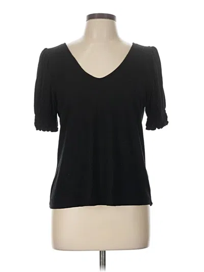 Pre-owned W5 Short Sleeve Top Black Sweetheart Neckline Tops