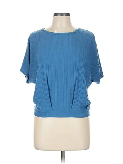 Pre-owned W5 Short Sleeve Top Blue Boatneck Tops