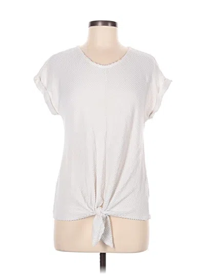 Pre-owned W5 Short Sleeve Top Gray Crew Neck Tops