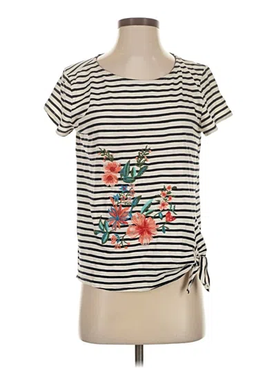 Pre-owned W5 Short Sleeve Top Ivory Boatneck Tops
