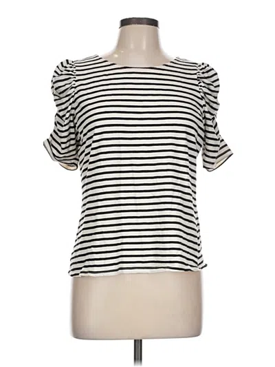 Pre-owned W5 Short Sleeve Top Ivory Sweetheart Neckline Tops