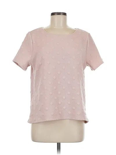 Pre-owned W5 Short Sleeve Top Pink Crew Neck Tops