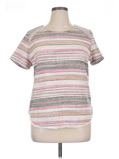 Pre-owned W5 Short Sleeve Top Pink Crew Neck Tops