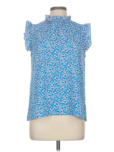 Pre-owned W5 Sleeveless Blouse In Blue