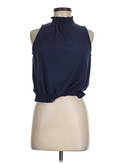 Pre-owned W5 Sleeveless Blouse In Blue