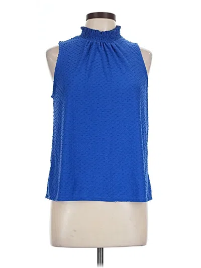 Pre-owned W5 Sleeveless Blouse In Blue
