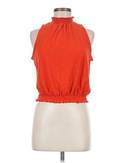 Pre-owned W5 Sleeveless Blouse In Orange