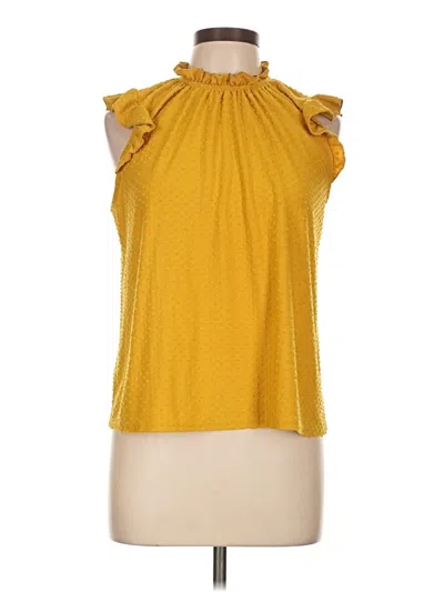 Pre-owned W5 Sleeveless Blouse In Yellow