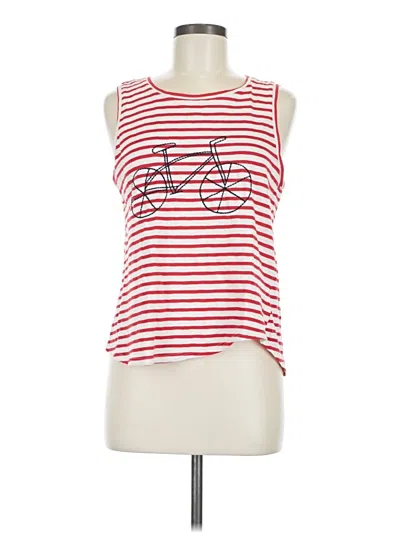 Pre-owned W5 Sleeveless Top Red Boatneck Tops