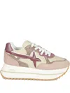 W6yz Sneakers Deva Platform Suede Nylon In Pink