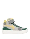 W6yz Man Sneakers Grey Size 8.5 Calfskin